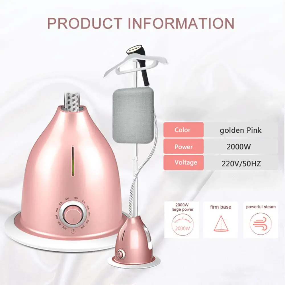 

1750W Steam Steam Iron Quick-heating Element 2 Hangers 1.1L Water Tank Nanotechnology Steam Head Powerful Steamer Household Use