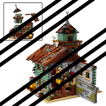 

Creator Ideas City Series Seaside Old Fishing Shop Building Block Bricks Toys Compatible With 21310 Movie