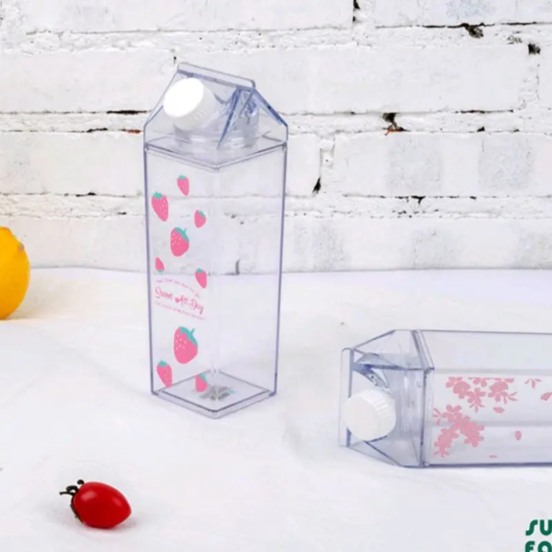 Новая портативная бутылка для воды с молоком Спортивная прозрачная чашка