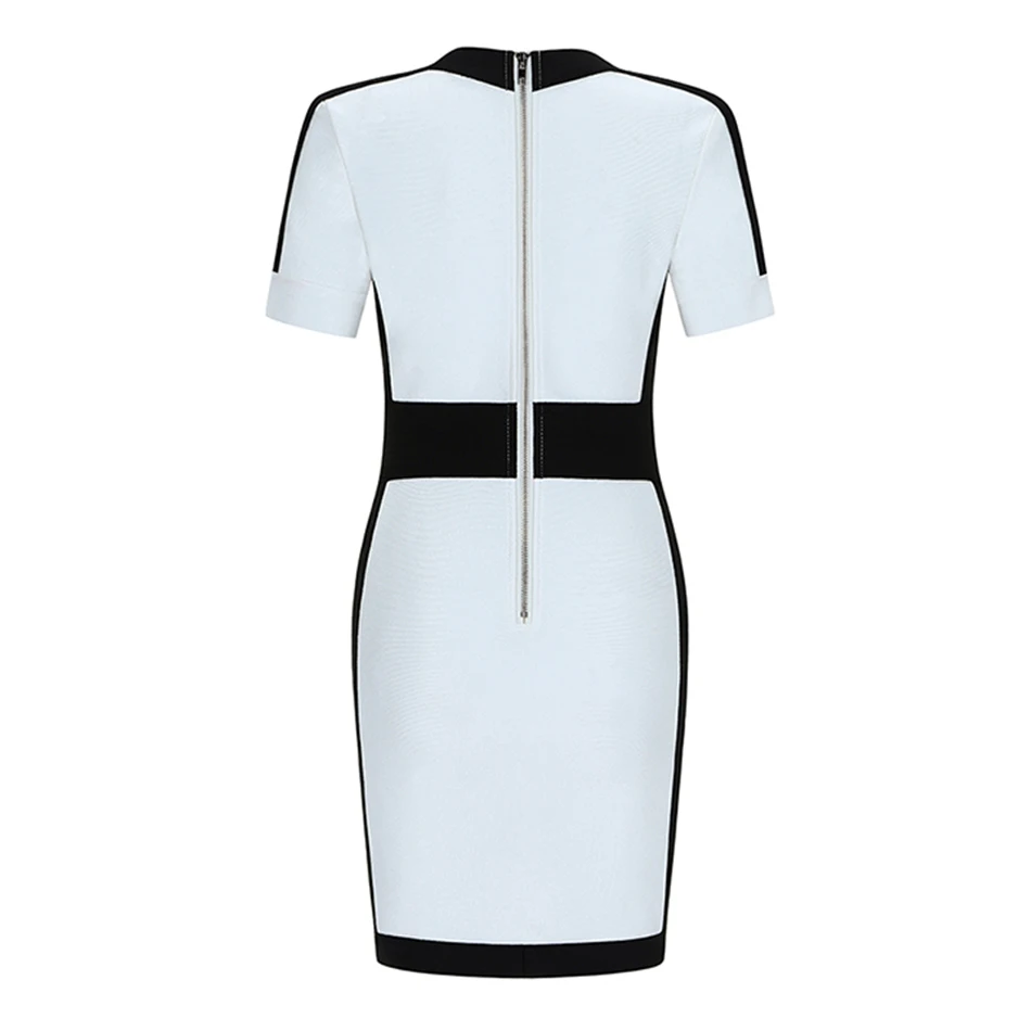 Ailigou, новинка, летнее женское Бандажное платье, Vestido, вечерние платья знаменитостей, сексуальное, глубокий v-образный вырез, короткий рукав, на пуговицах, мини, облегающее, Клубное платье