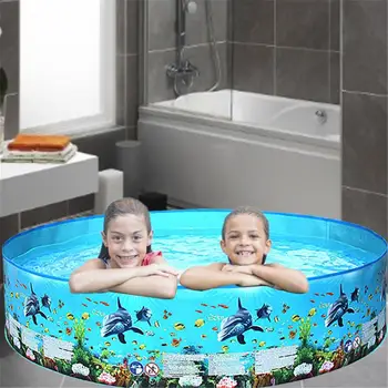 

Summer Inflatable Swimming Pool Folding Round Paddling Pool Outdoor Party Supplies For Kids Adult Home Swimming Pool