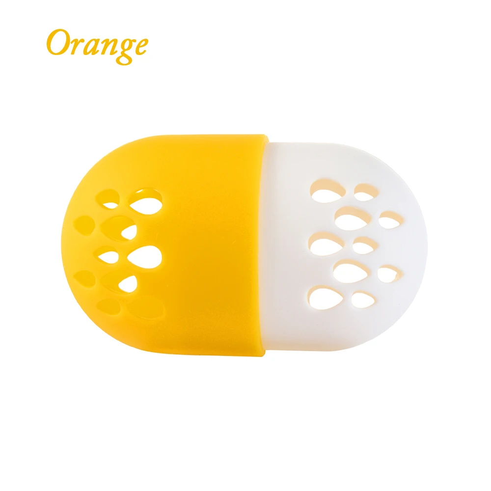 orange Силиконовый устойчив к плесени держатель для сушки порошка легко носить с собой губка дисплей портативная коробка для хранения косметики аксессуары для макияжа - Цвет: orange