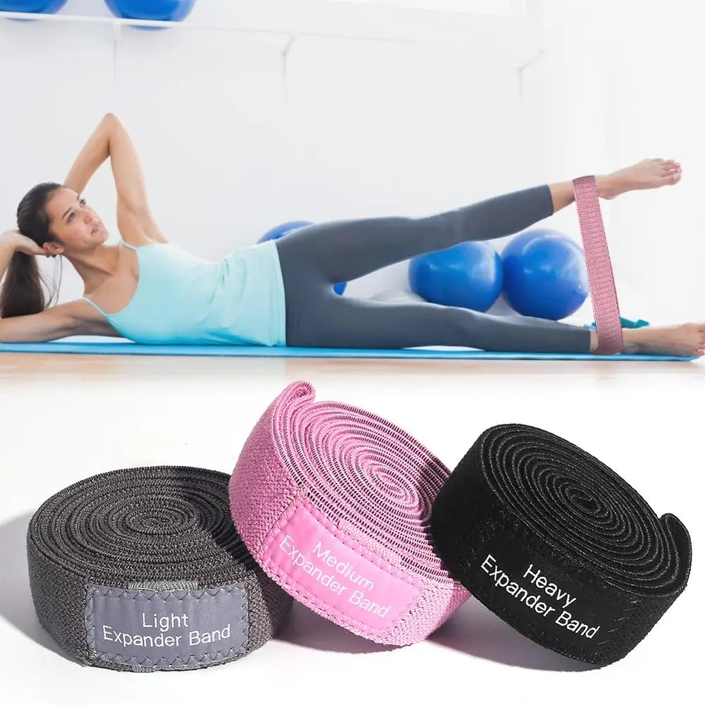 

1PC Hip Band Cotton Yoga Resistance Band Wide Booty Exercise Legs Band Loop For Circle Squats Training Anti Slip Rolling