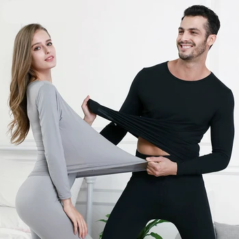 

2020 Perfering Set Long Johns For Male Female Warm Thermal Underwear Clothing Men Woman Winter Plus Size L- 6XL Thermal Suit