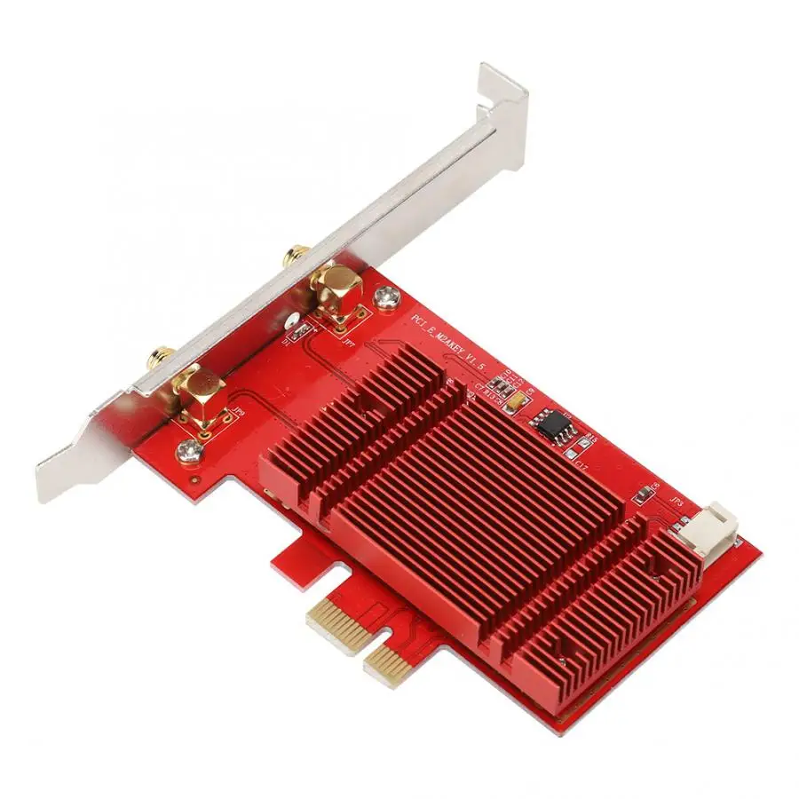 

wifi network card 2400Mbps PCI-E Desktop NIC Card Bluetooth for Intel AX200 802.11ax WIFI6 with High Gain Antenna network card
