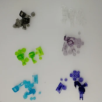 

10pcs New Clear white Clear blue Clear Black Button key Set For Gameboy GBA SP A B Select Start Power On Off L R Buttons D Pad