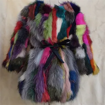 

Mid-length Three Quarter Sleeve Seven-color Korean Special Faux Fur Thick Warm Jacket Women Woman Coat Outerwear Coats O-Neck