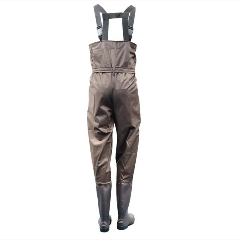Eu 38-47 Men Women Fishing Trousers Boots Waterproof Anti-wear Jumpsuit Quick Drying Wadering Hunting Working Wading Pants Shoes