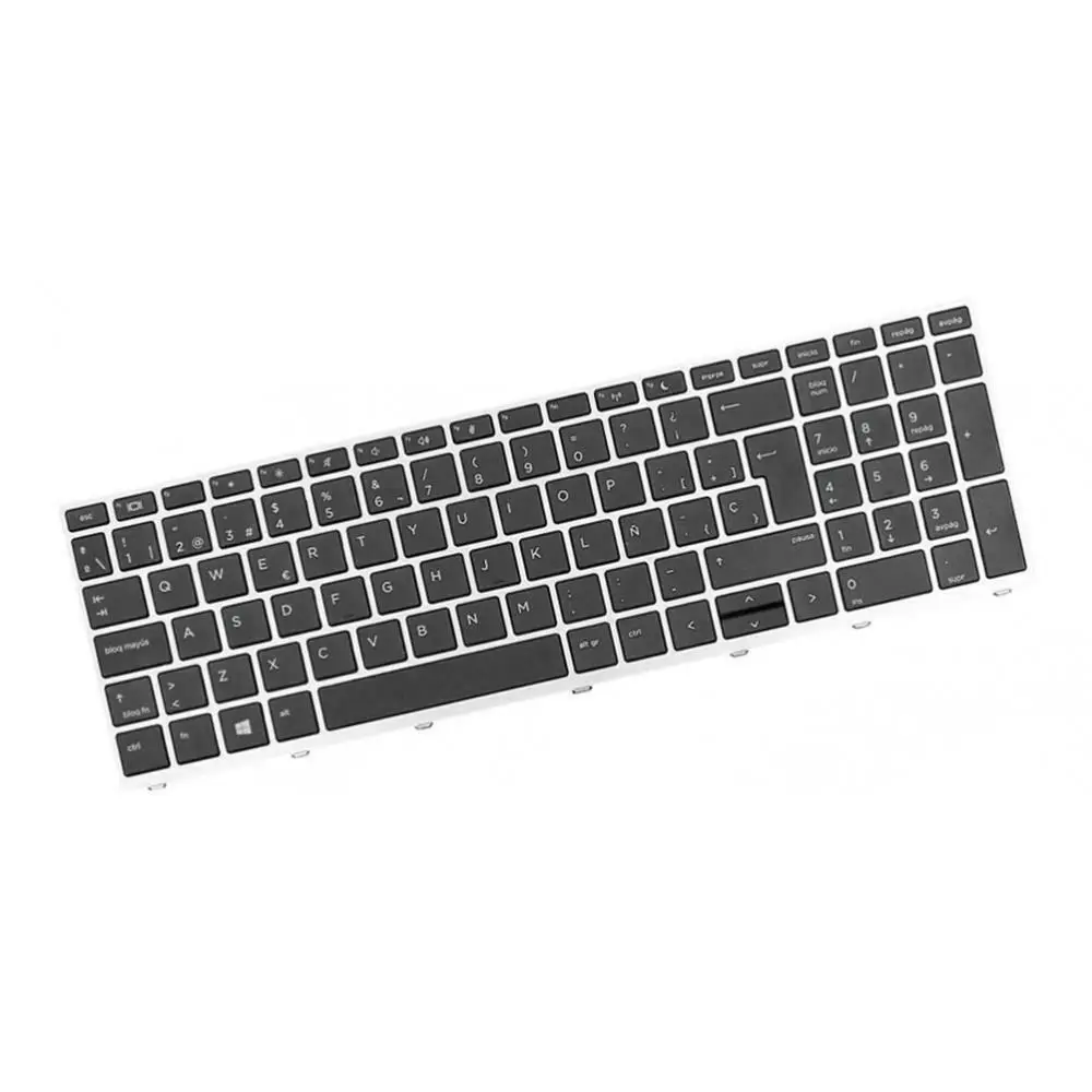 Клавиатура для hp Probook 450 G5 455 G5 470 с серебристой рамкой Spanish SP