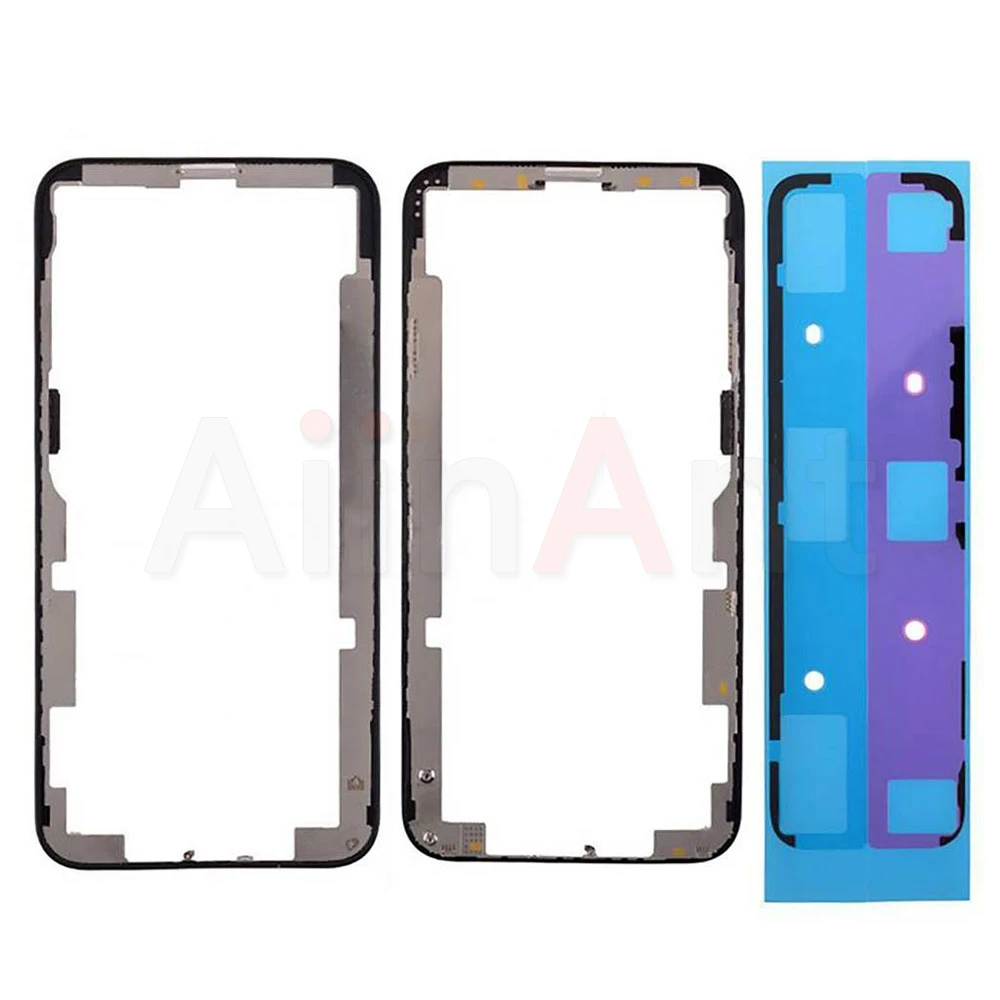 

5 Pcs For iPhone X Xs Max Front Outer LCD Touch Glass Screen Frame Bezel Bracket Housing + Sticker Repair Parts Replacement