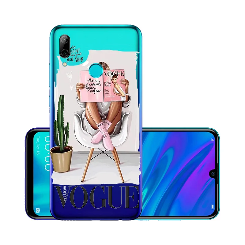 Для huawei P Smart чехол для маленькой девочки Модный Роскошный чехол для мамы huawei P10 Lite Plus чехол s Nova 5 4 3i прозрачный Psmart Z - Цвет: W141