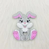 1pcs Cartoon Rabbit Baby Teeether Animal Beads DIY Rodent Silicone Teething Toy Nursing Gift Accessories 3