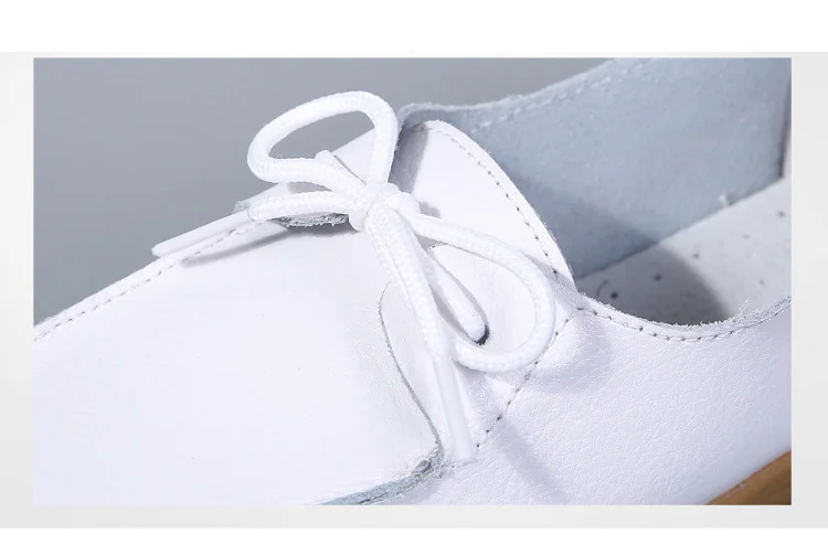 AH1805-2020 Spring Autumn Shoes Woman Genuine Leather Walking Flat Shoes Woman-7