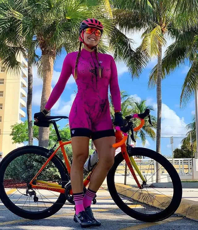 Vvdesigns триатлонный костюм женский велосипедный комбинезон с длинными рукавами на заказ велосипедная команда комплект Mtb Bicicleta наборы для гонок 9D набор гель - Цвет: skinsuits 7