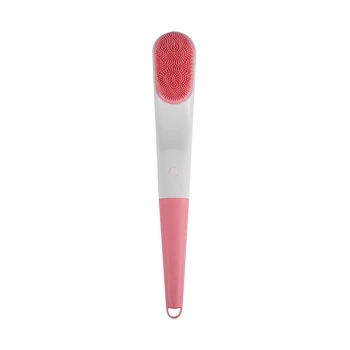 

New-Pink Long Handle Ultrasound Massage Bath Brush Electric Bath Body Shower Spin SPA Massage Shower Brush Cleaning Scrubber