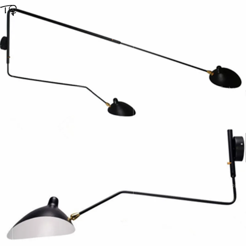 Billige Nordic DaWn Spinne Serge Mouille Wand Lampen Industrie Designer Schaukel Arm Led Innen Leuchten Studio Cafe Studie Leuchte