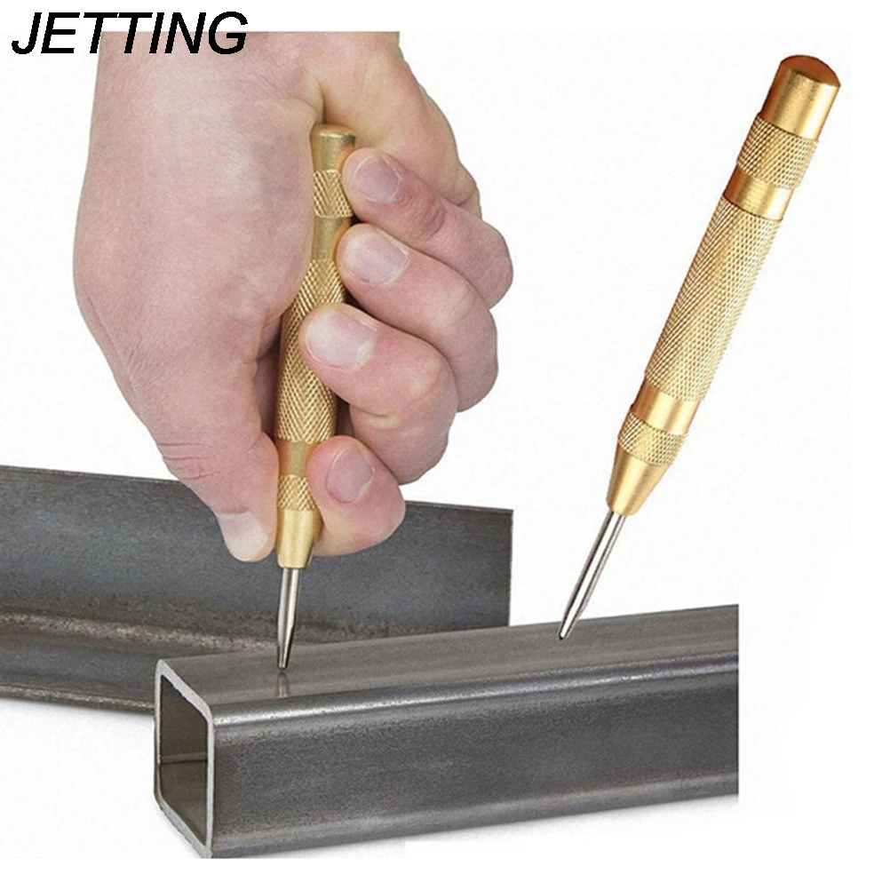 1PCS New 12.7cm 5 Inch High Quality Automatic Center Pin Punch Spring Loaded Marking Starting Holes Tools