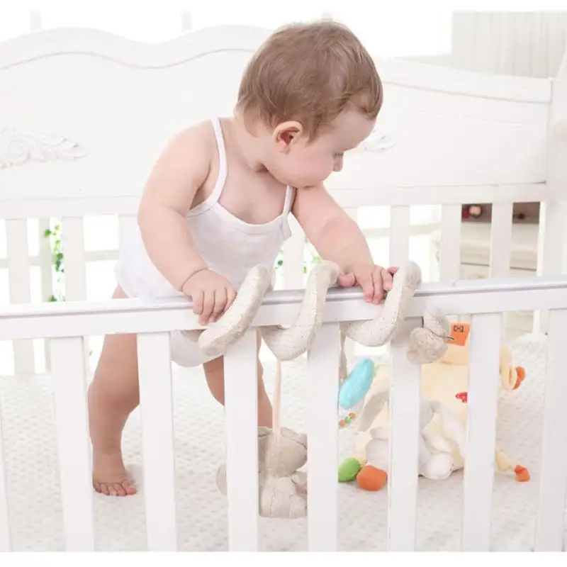 Baby Rattles Mobiles Dolls Educational Toys for Children Teether Bed Bell Built in BB Device Vocalization Gnawing Bite