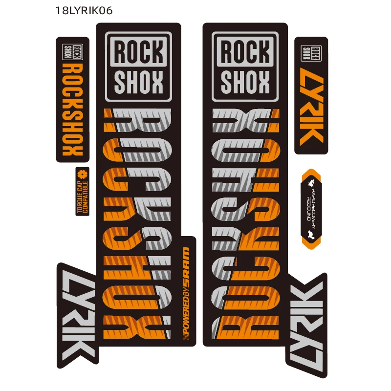 LYRIK ROCK SHOX MTB вилка наклейка для горного велосипеда Rockshox передняя вилка наклейка