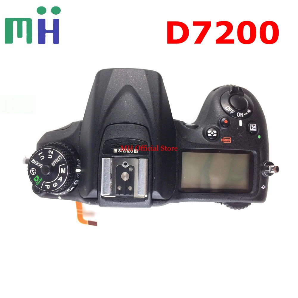 

For Nikon D7200 Top Cover Case Shell with Flash Board Top LCD Shutter Release Mode Dial Button Camera Repair Replacement Part