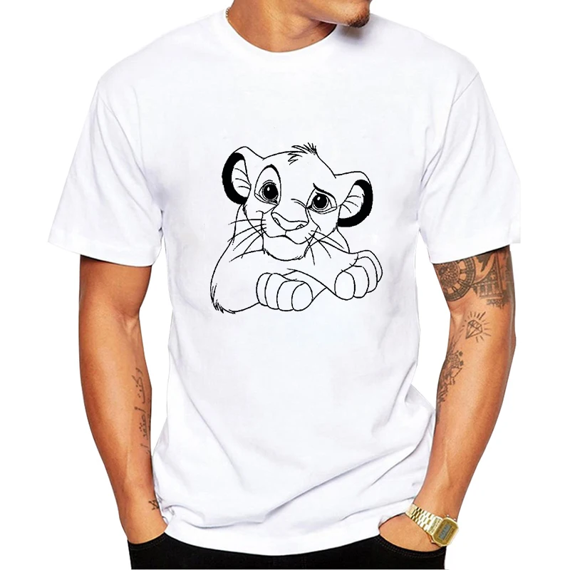 

2020 Anime cartoon lion king short sleeve t-shirt street harajuku fashion man's t-shirt
