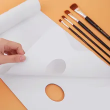 Палитра масляной краски бумажная Акварельная Acuarelas Profesionales гуашь акрил Палитра для рисования 30 листов бумажная палитра для макияжа век Paleta