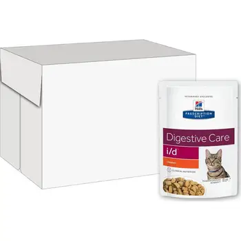 

Hill's Prescription Diet I/D Digestive Care пауч for cats diet for ЖКТ, Salmon, 12*85 C