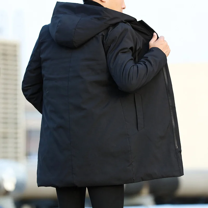 Casual Men Trench Coat Men Jackets Autumn Winter Men's Trench Coat Men Casual Thicken Warm Hooded Jacket Male Windbreaker Outerwear 6XL
