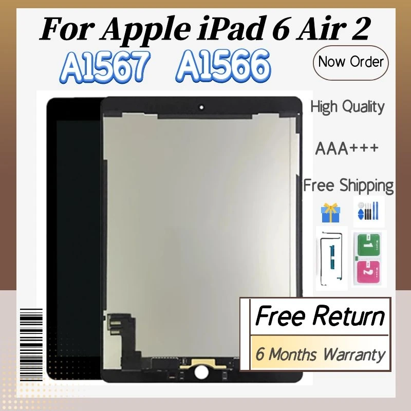 ЖК-дисплей 9 7 дюйма для Apple iPad 6 Air 2 сенсорный экран датчик дигитайзера панель в