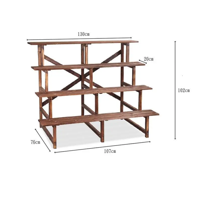 Etagere Pour Plante сад деревянные полки для Repisa Para Plantas Rak Bunga открытый стенд Dekoration балкон Цветочная полка для растений - Цвет: Version D