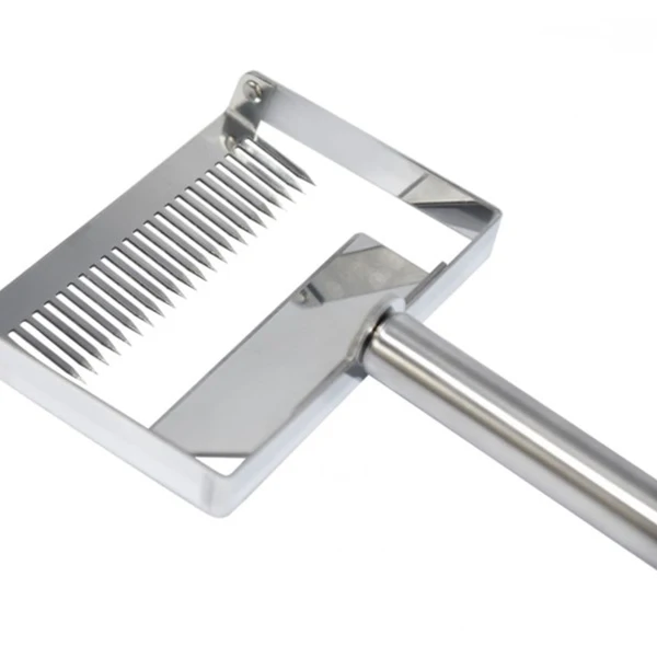 Прямая поставка; большая, из нержавеющей стали нож-скребок для пчеловодов вилка Пчеловодство Мед для распечатывания сотов пчелиный улей лопаты P666