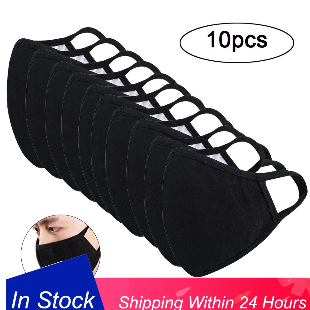 

10Pcs Face mask Anti-dust Reusable Cotton Mouth Face Masks Mouth Cover for Man and Woman mascarilla coronaviru