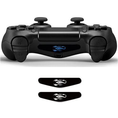 2PCS-YSLED0310 1 пара модный светодиодный светильник стикер Виниловая наклейка для Playstation 4 PS4 наклейки на регулятор защитный чехол для джойстика контроллер скины - Цвет: 2PCS-YSLED0310