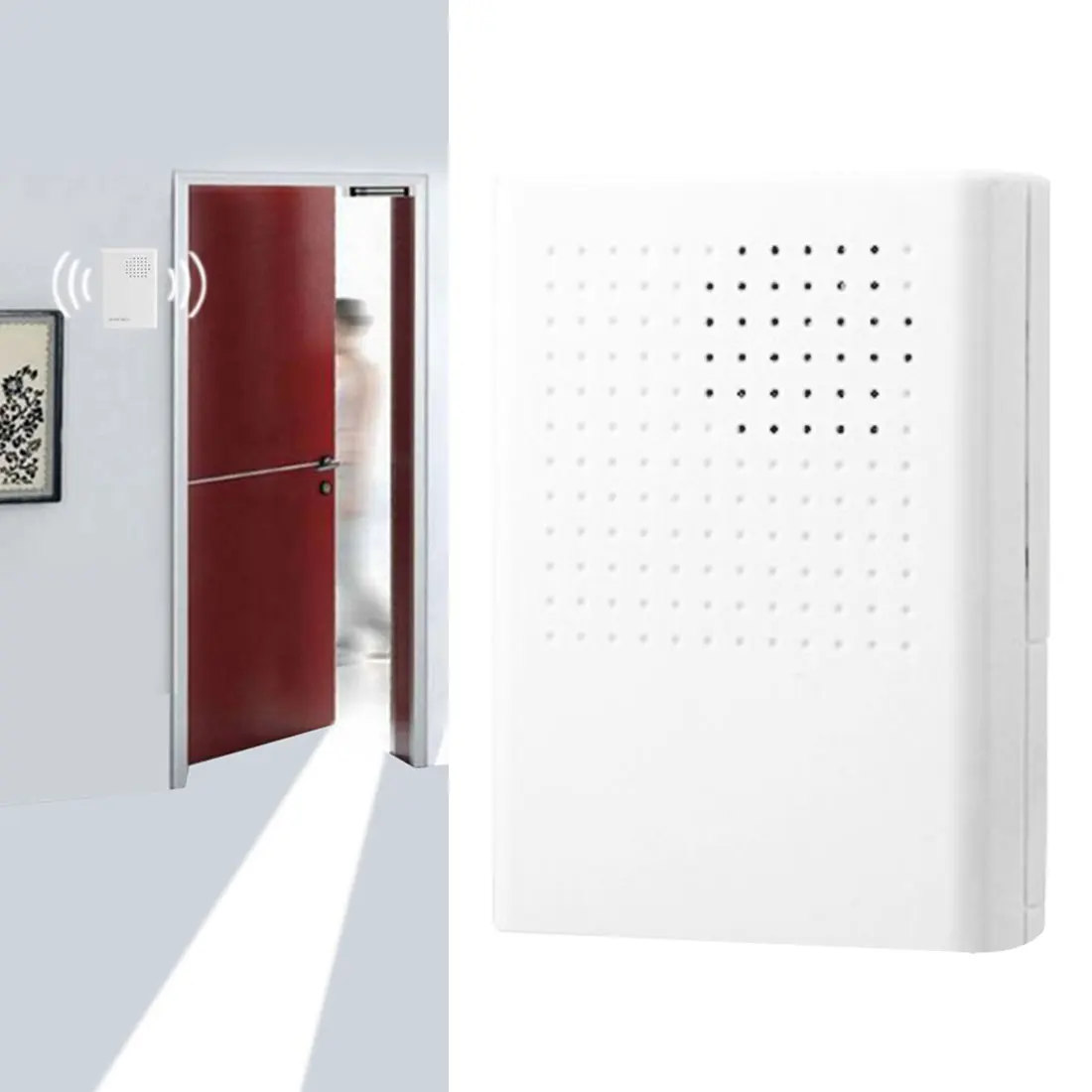 

Welcome Door Bell For Office Home Security Access Control System White Wired Door Bell DC 12V Vocal Wired Doorbell