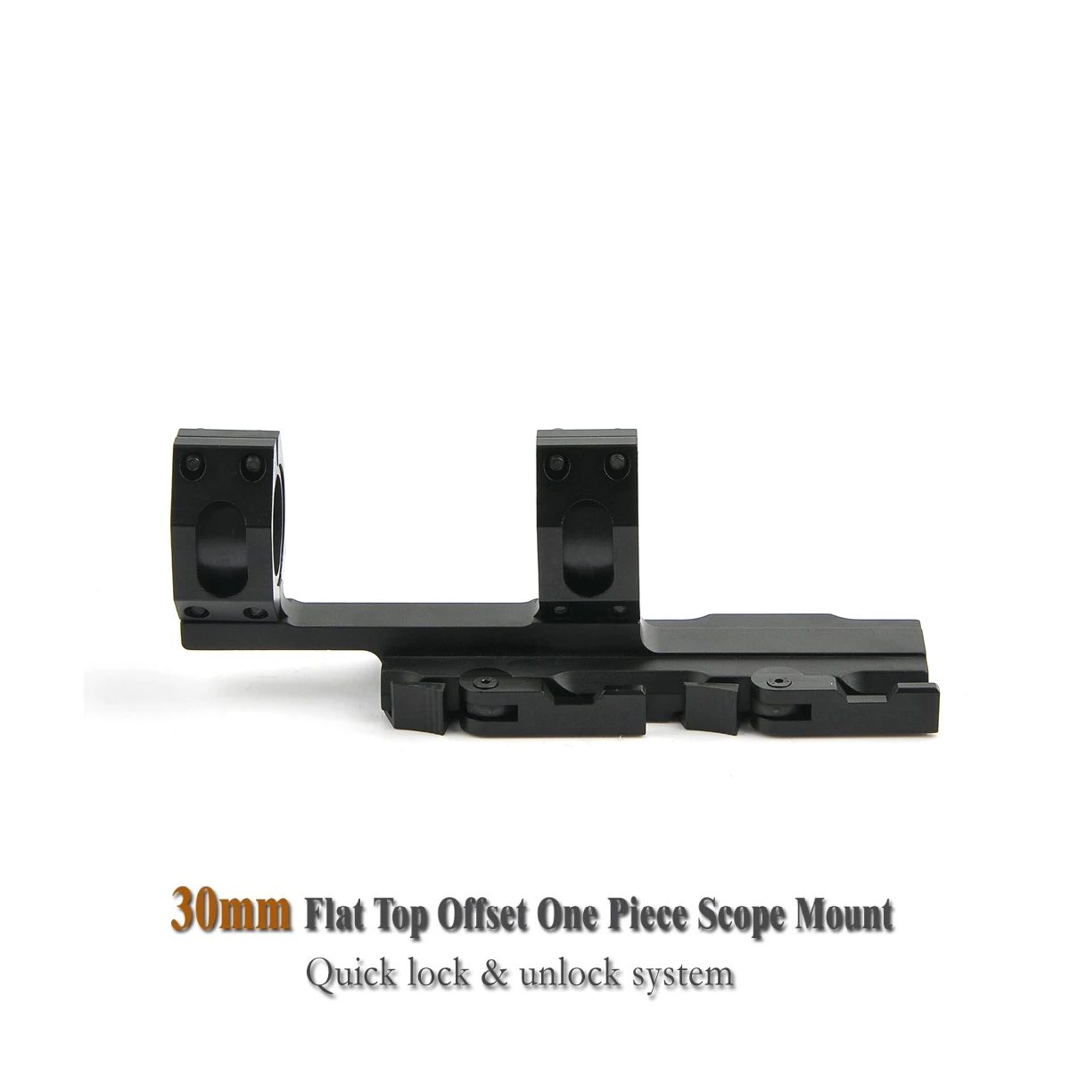AR15 M4 Flat Top Offset One Piece Scope Mount quick lock mount for 1913 Picatinny Rails | Спорт и развлечения