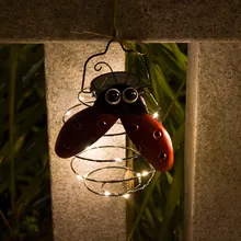 Светодиодный светильник на солнечной батарее, водонепроницаемый ночной Светильник, декоративный светильник в виде жука, E3