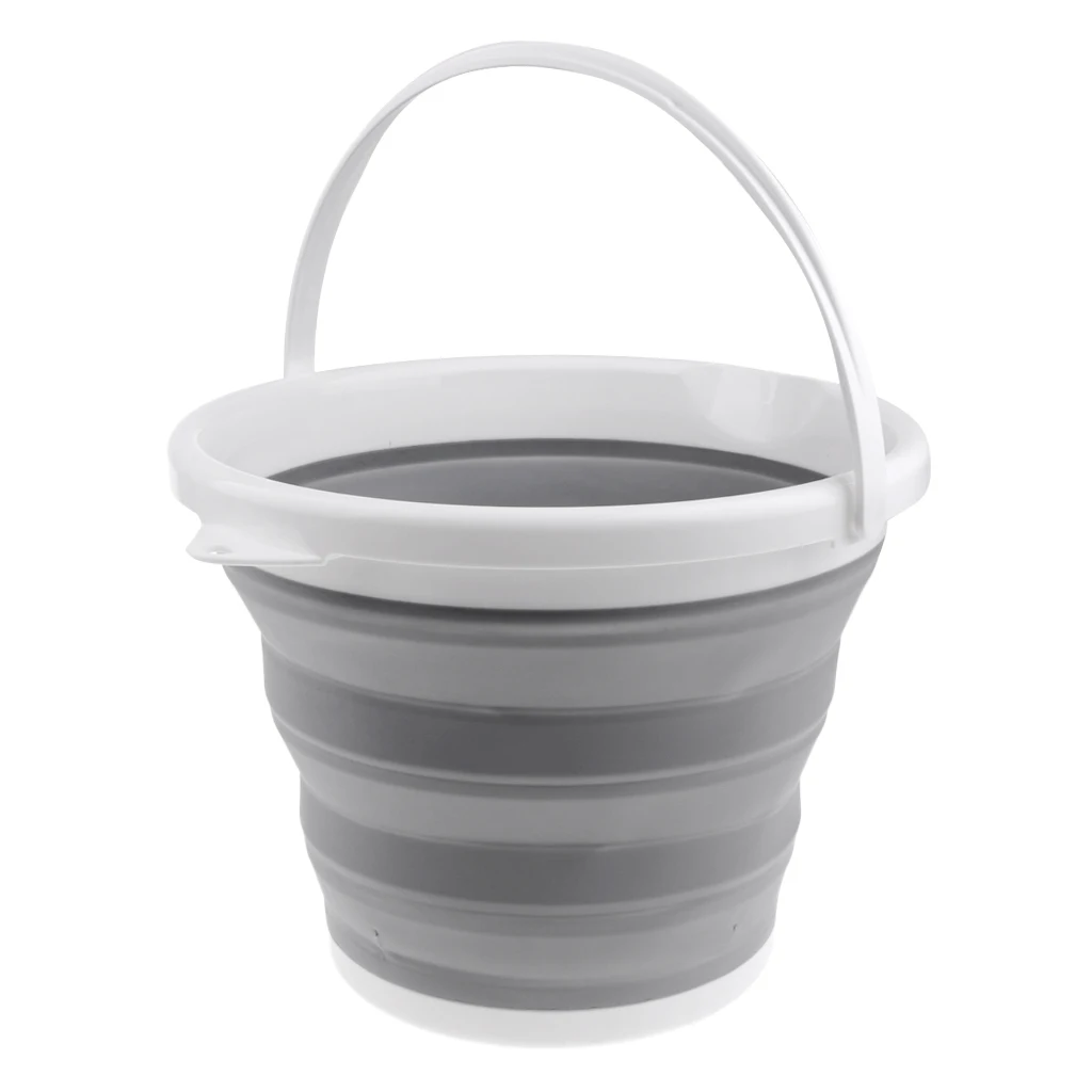 

10L Silicone Fold Bucket Collapsible Barrel Water Bucket Camping Accessories