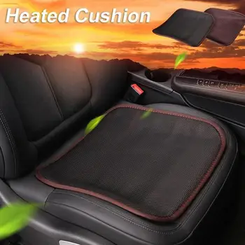 

Car Heated Seat Cushion, USB Chair Warmer 12V Heated Seat Cover Nonslip Heated Warm Chair Pad for Auto Supplies Home Office