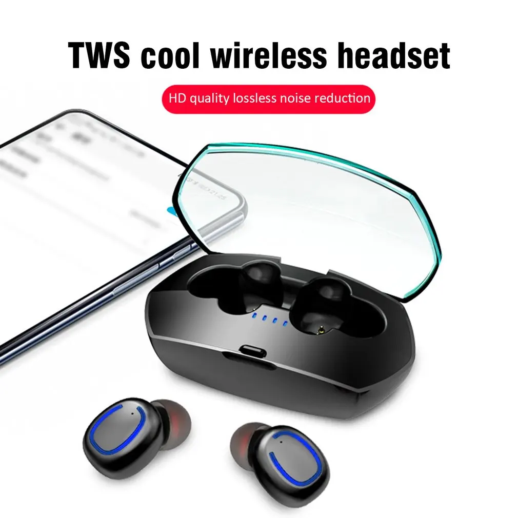 1 пара TWS настоящие беспроводные наушники Bluetooth 5,0 брендовые наушники беспроводные наушники TWS наушники с зарядным устройством для Android IOS