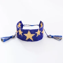 G. YCX Boho Rock Seed Beads браслеты дружбы со звездами для мужчин и женщин Delica Miyuki тканые браслеты State для мужчин t tasseiras Pulseiras