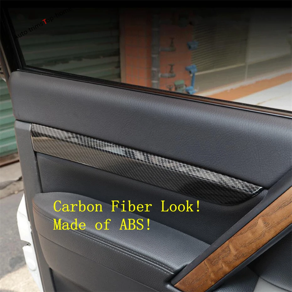 Yimaautotrims Inner Door Armrest Handle Panel Cover Kit Trim Fit For Mitsubishi Pajero V97 V93 V80 Montero Limited 2009