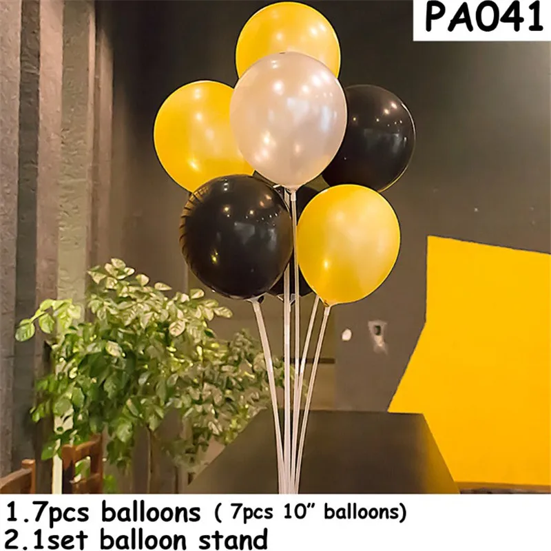 Креативные пластиковые воздушные шары вечерние с подставкой держатель украшения для дня рождения Дети Взрослые воздушные шары на день рождения Свадебный шар Декор - Цвет: 041