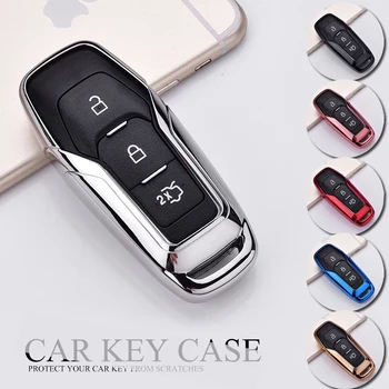

TPU Car Smart Remote Key Case Automobile Protective Key Skin Shell Cover For Ford Edge Mondeo Mustang For Ford Keys