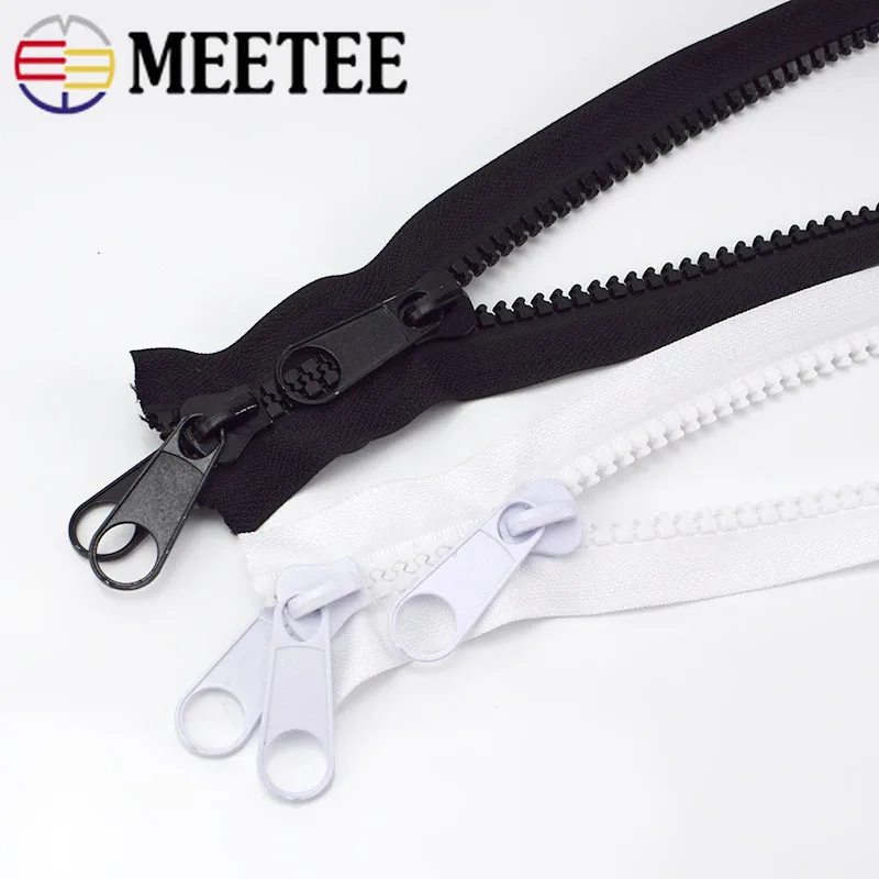 Meetee 10# молния из смолы+ односторонний/двухсторонний оголовник Open-end для наружного путешествия палатка рюкзак DIY Швейные аксессуары AP671