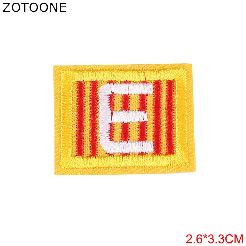Нашивки ZOTOONE с надписью &quotжелезо&quot наклейка для одежды аппликация фетровая