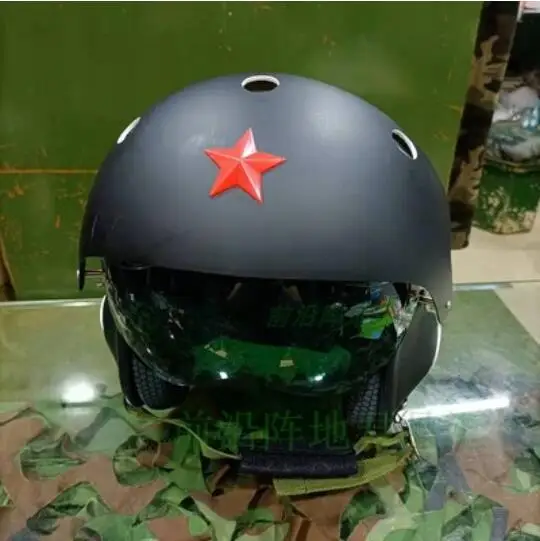 Cascos de ABS para Motocross, cascos de motocicleta, cascos de Moto de la Fuerza Aérea Militar, PC incorporado, doble lente _ - AliExpress