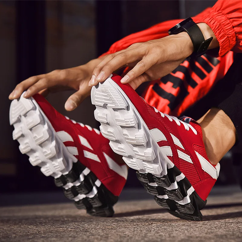 New Blade Men Running Shoes Outdoor Comfortable Jogging Walking Sports Shoes Non-slip Light Shock Absorber Breathable Sneakers