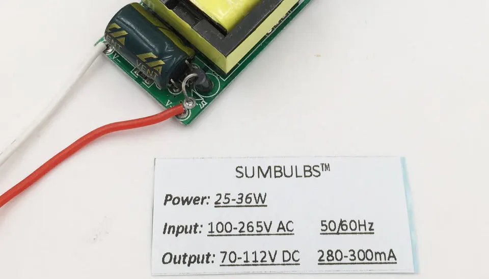 3W 5W 10W 15W 20W 25W 30W 35 Вт с драйвером постоянного тока для светодиода 100V 220V преобразователь переменного тока в постоянный Питание трансформатор доска 50/60hz