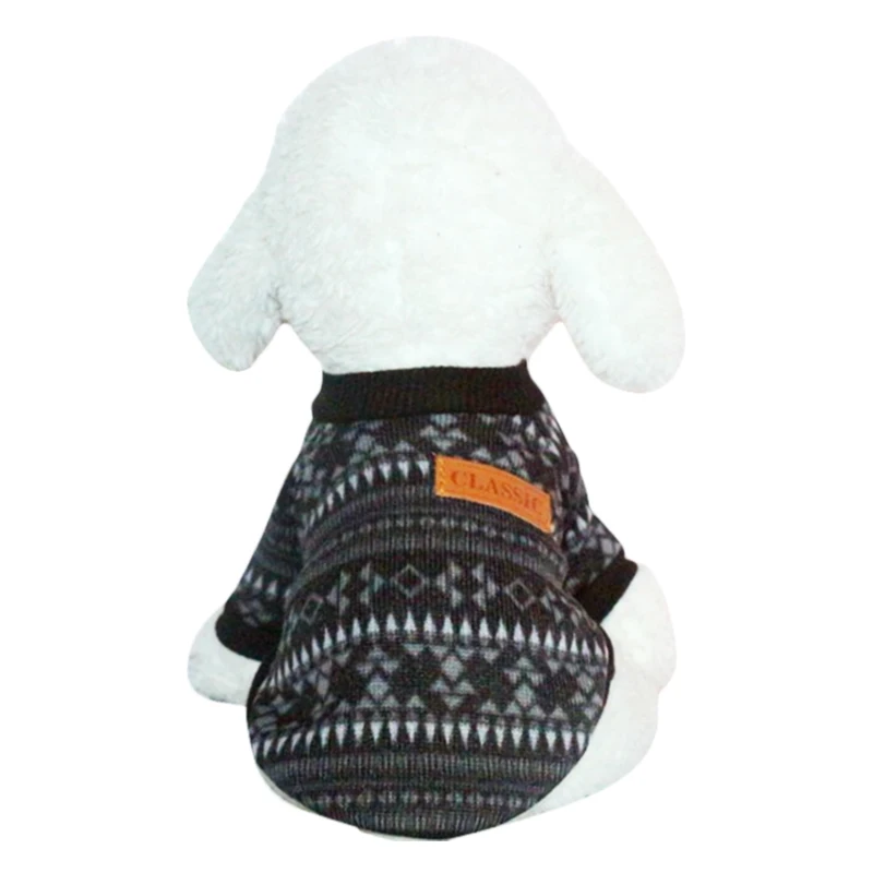 Костюм-свитер для кошек, одежда с милым щенком, футболка с котёнком, зимняя жилетка, одежда для весны и зимы 25 - Цвет: Черный