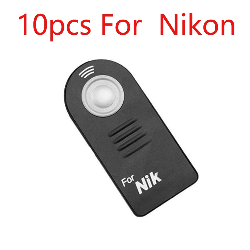 10pcs For Nikon 10/20 штук ML-L3 RC-6 ИК Беспроводной дистанционного Управление для Canon nikon sony pentax Управление; с Батарея - Цвет: 10pcs For Nikon